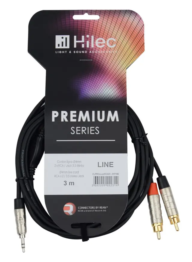 HILEC CLPROmJs2RCA/3 ΚΑΛΩΔΙΟ ΗΧΟΥ ΜΗΚΟΥΣ 3m