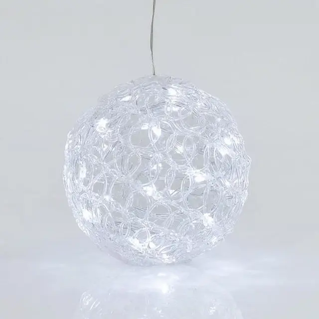 Μπάλα 30 Λευκά LED Ακρυλικό Φ20cm IP44