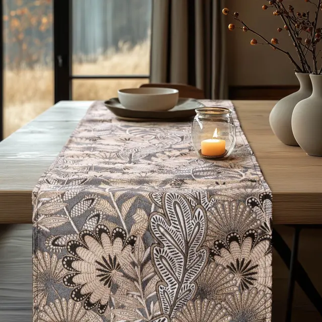Beauty Home ΡΑΝΝΕΡ ΖΑΚΑΡ BOHO LEAVES 32 cm x 1,5 m 2
