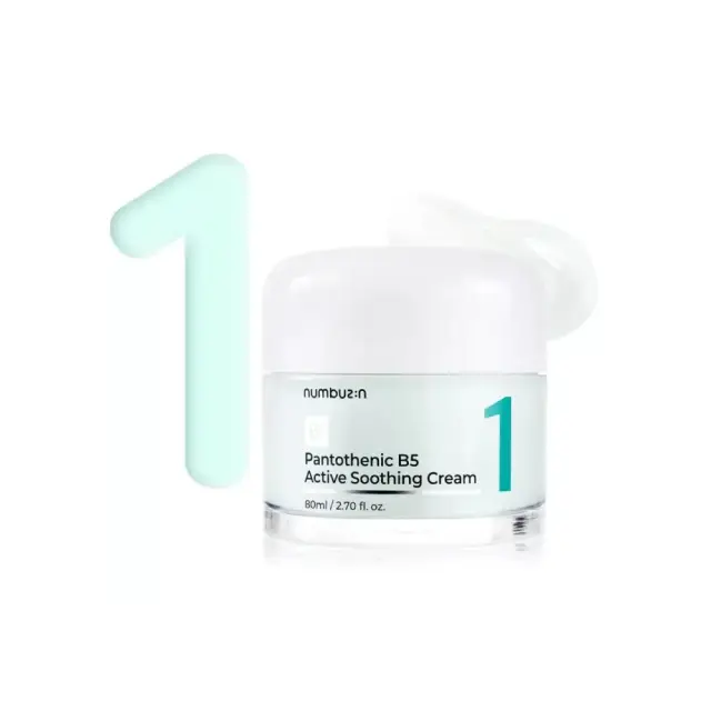 Numbuzin No.1 Pantothenic B5 Active Soothing Cream Ενυδατική Κρέμα Προσώπου με Εξειδικευμένη Δράση για Ακμή, Λιπαρότητα και Ευαίσθητη Επιδερμίδα, 80ml