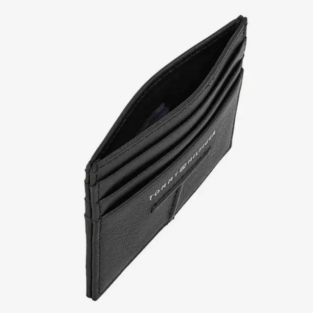 Tommy Hilfiger - Ανδρικό Δερμάτινο Πορτοφόλι Central Cc Holder AM0AM10609-BDS Μαύρο 3