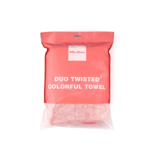 Πετσέτα μικροϊνών Duo Twisted γκρι-ροζ 50 Χ 60cm 1200GSM 1175060GP MAXSHINE 3