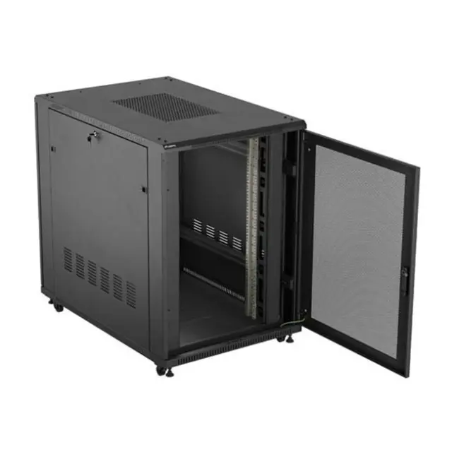 Lanberg Καμπίνα Rack 19" 15U 600x600 Black (FF01-6615-23B) 3