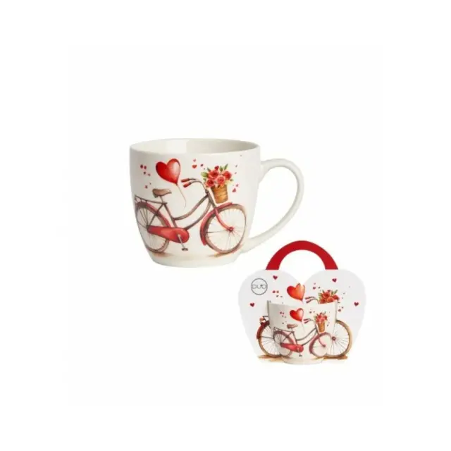 Duo gift Πορσελάνινη Κούπα 460ml Hearts: Bicycle 3