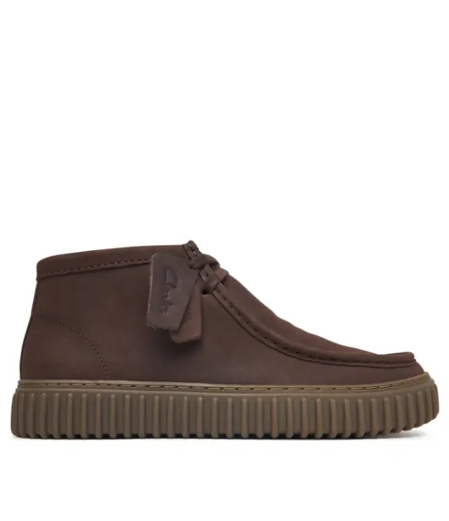 Clarks ανδρικό δερμάτινο ανατομικό μποτάκι Clarks Torhill Hi 26327242-1 - 44