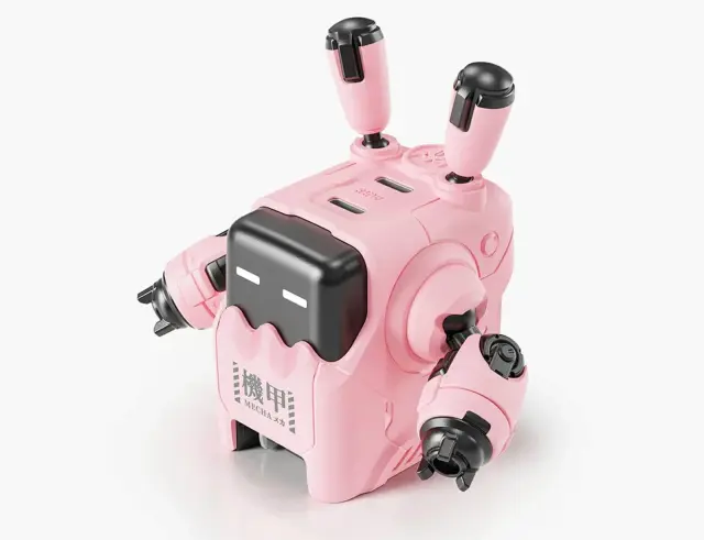 Φορτιστής GaN GravaStar Delta35 με Γρήγορη Φόρτιση 35W - 2x USB-C - Pink 43793 2