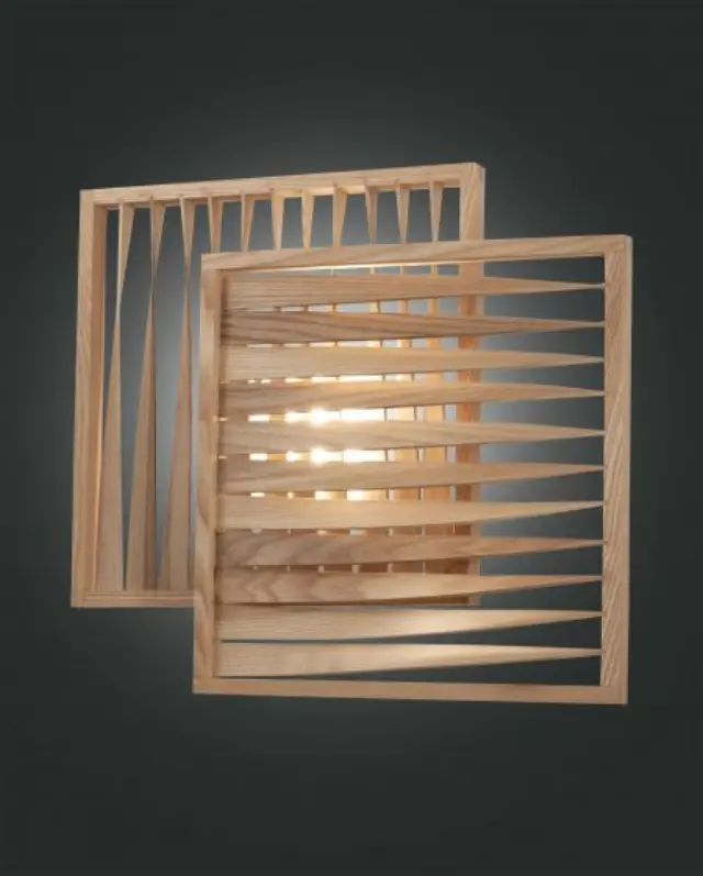 Loft 3690-21 φωτιστικό απλίκα ξύλινη 39x43 Ξύλο 2