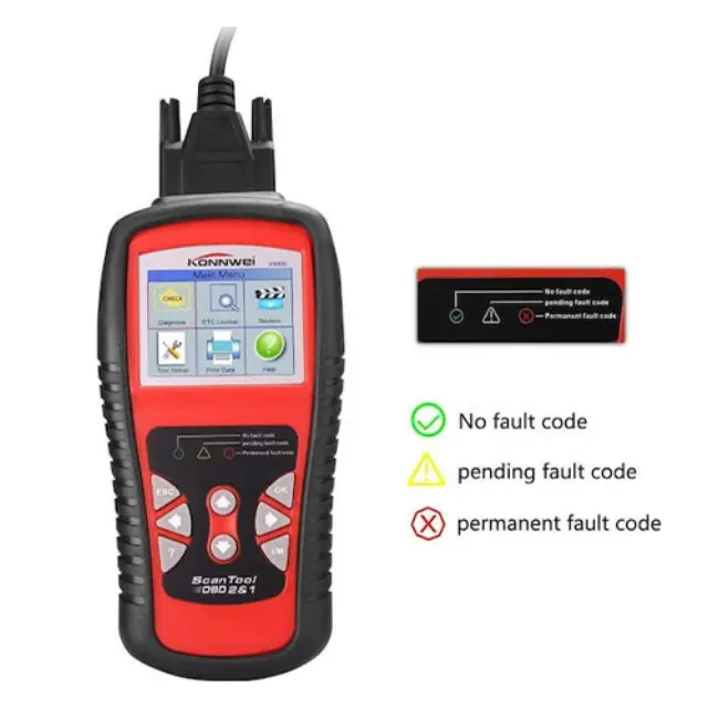 Konnwei KW830 Διαγνωστικό Αυτοκινήτου Ψηφιακό OBD 2 με Καλώδιο