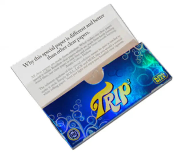 Trip2 Χαρτάκια - Clear - King Size 24τεμ. 2