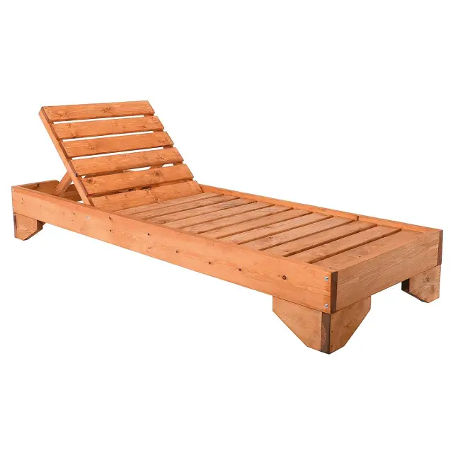 Ξαπλώστρα VERANO Καρυδί Ξύλο 77x214x28cm