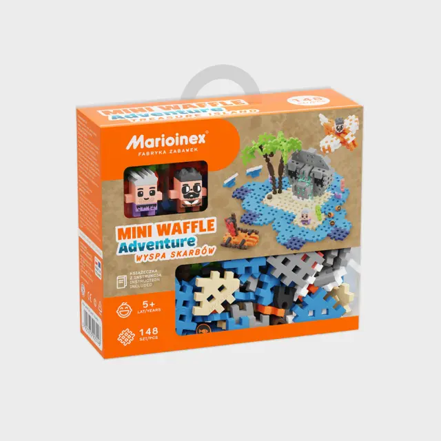 Marioinex Εκπαιδευτικά Τουβλάκια Κατασκευών Mini Waffle Το Νησί του Θησαυρού 148 τμχ. από 3+ ετών 903148