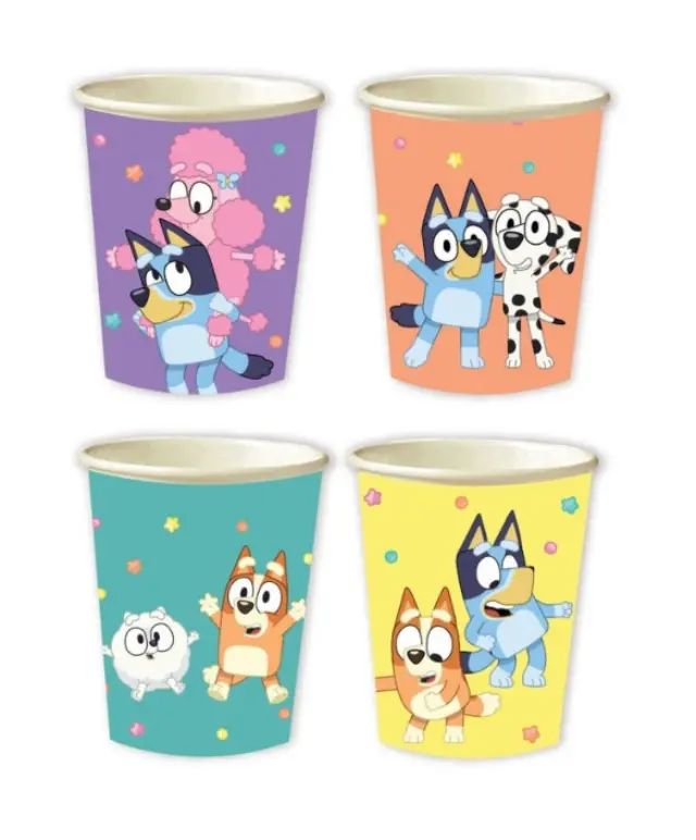 Ποτήρια Χάρτινα Bluey 266ml /8 τεμ