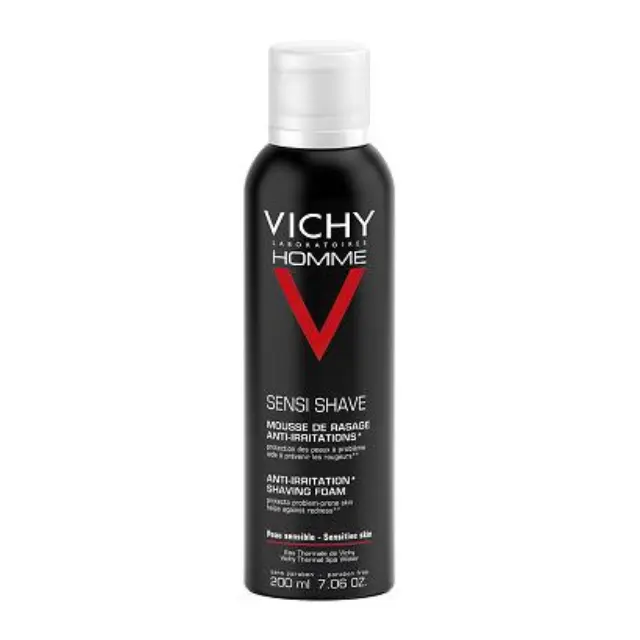 Vichy Homme Anti-Irritation Αφρός Ξυρίσματος για Ευαίσθητες Επιδερμίδες 200ml