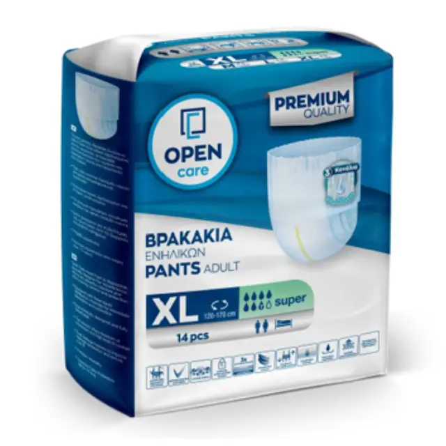 OPEN CARE Βρακάκι Ενηλίκων Open Care XLarge 14τεμ