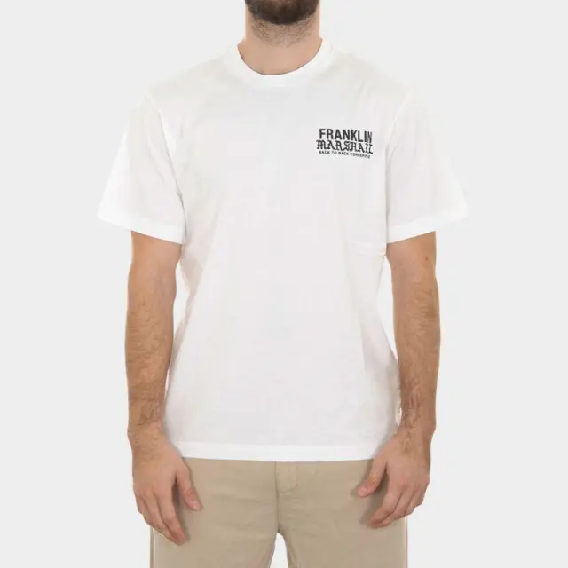 T-shirt Franklin & Marshall JM3288.000.1012P01.011 Λευκό - L
