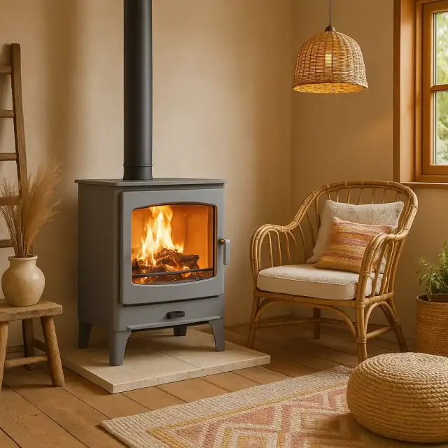 Charnwood Aire 7 Low Stand Pewter Σόμπα ξύλου