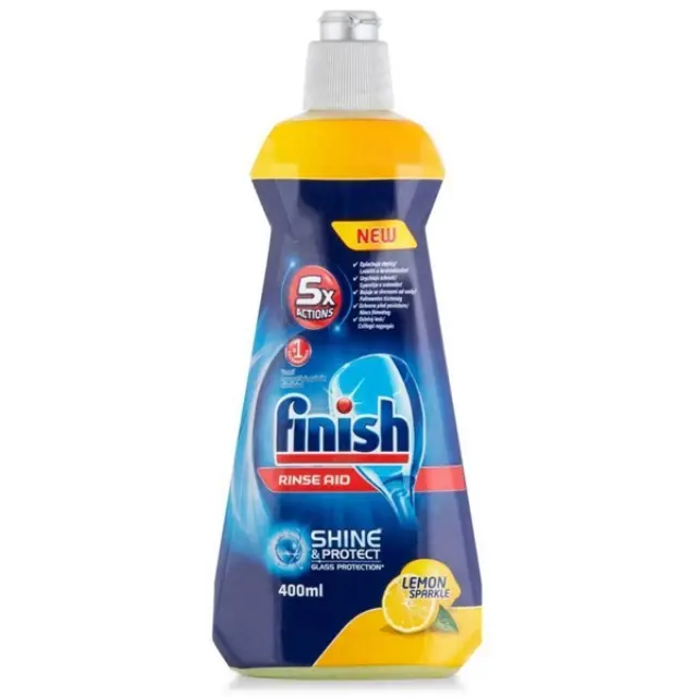 Finish Λαμπρυντικό Rinse Aid Shine Λεμόνι 400ml