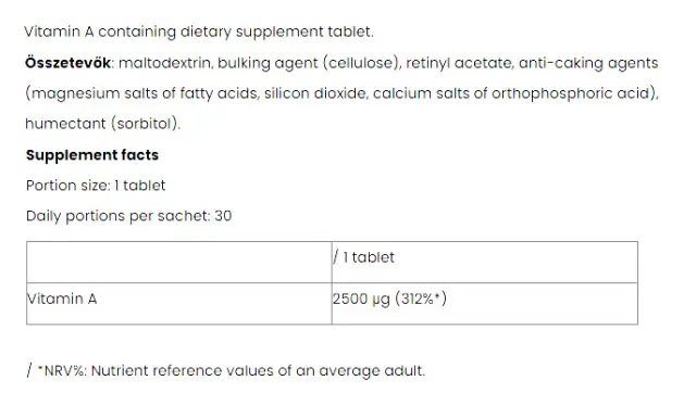 Nutriversum Vitamin A - VITA 2