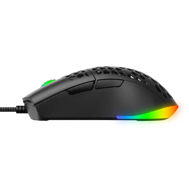 Havit - Wired Gaming Mouse (MS1036) - with RGB Lights, 1200/1600/2400/4800/6400/7200 DPI, 1.6m, 5V - Black 3
