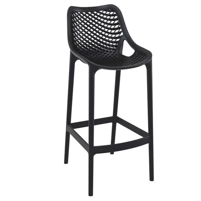 Σκαμπό Bar AIR Μαύρο PP 45x53x75/105cm