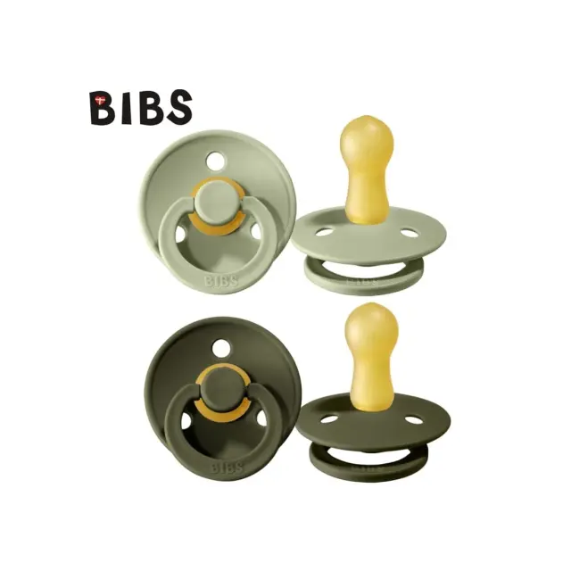 BIBS ΣΕΤ ΠΙΠΙΛΕΣ 2ΤΜΧ – COLOUR – SAGE/HUNTER GREEN – ΣΤΡΟΓΓΥΛΗ No2 2