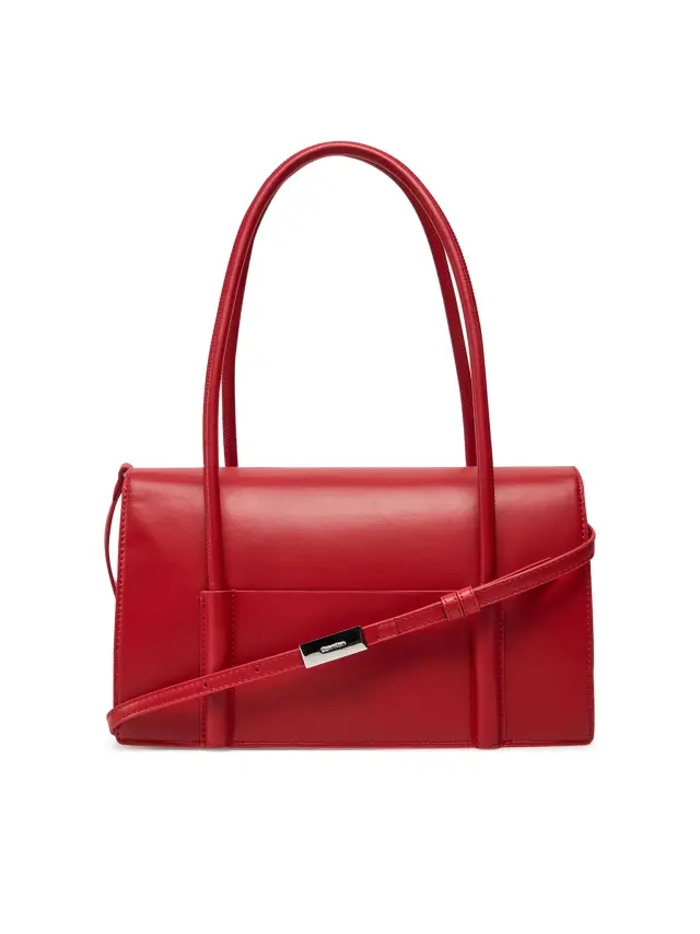Calvin Klein Γυναικεία Τσάντα Linn Shoulder Bag Κόκκινο 3