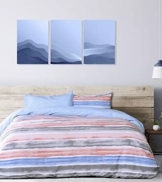 Κουβερλί βαμβακερό Riba Blue Υπέρδιπλο 220x240