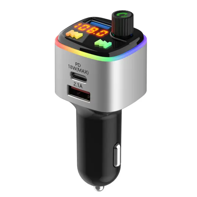 LW-207 20W FM Transmitter Αυτοκινήτου Locomotive Με 2*USB/Tpye-C 2