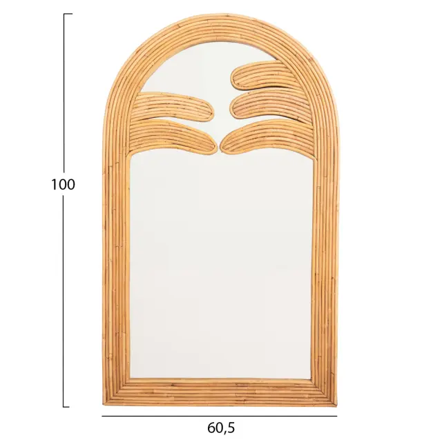 ΚΑΘΡΕΠΤΗΣ ΤΟΙΧΟΥ FB94367 ΦΥΣΙΚΟ RATTAN 60x4,5x100Υεκ. 2