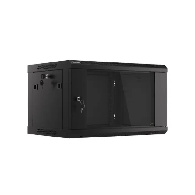 Lanberg Καμπίνα Rack 19" 6U 600X450 Black V2 (WF01-6406-10B)