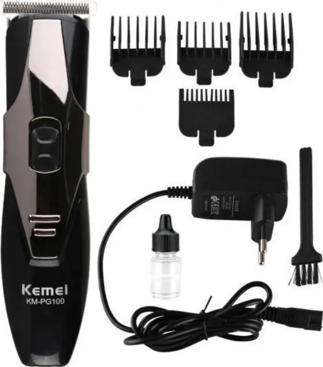 Kemei Επαναφορτιζόμενη Κουρευτική Μηχανή Μαύρη KM-PG100 3