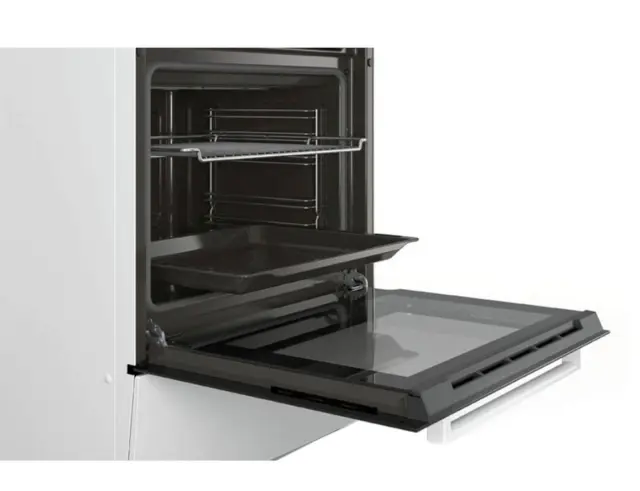 Κουζίνα BOSCH HKA090220 με κεραμικές εστίες , χωρητικότητα φούρνου 66L, 7 λειτουργίες ψησίματος και ενεργειακή κλάση Α - White HKA090220 2