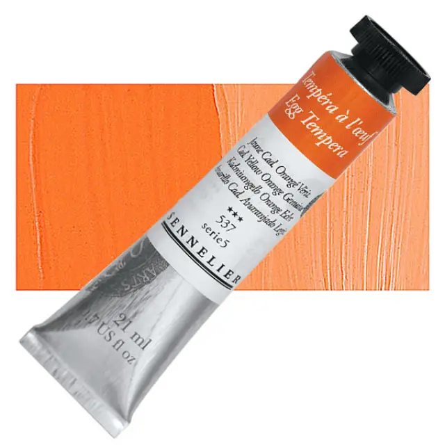 Αυγοτέμπερα Sennelier - 537 Cadmium Yellow Orange Genuine - 21ml