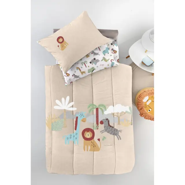 Παιδικό Πάπλωμα Μονό Guy Laroche Jungle Natural 160x220