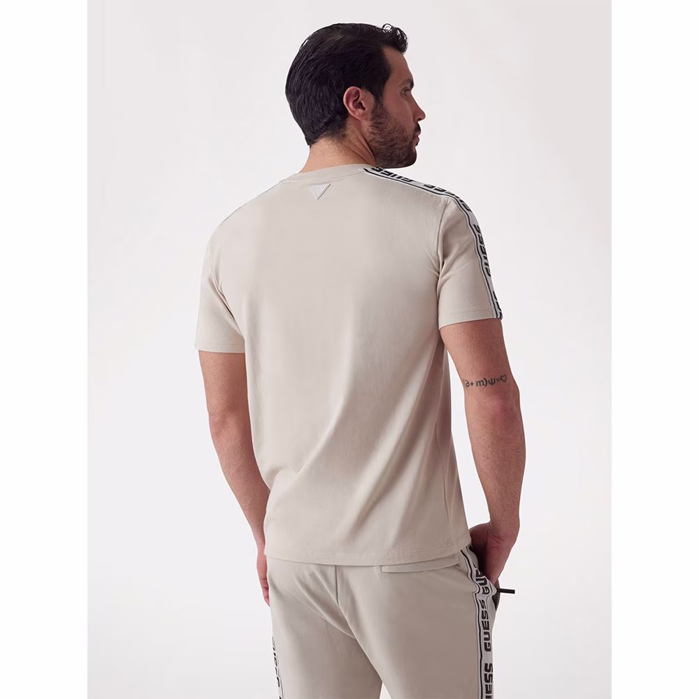 Guess Ανδρική Μπέζ Μπλούζα Κοντομάνικη Μπεζ - XL 2