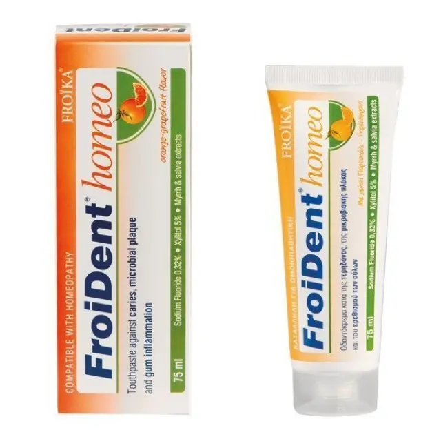 Froika Froident Homeo Οδοντόκρεμα Πορτοκάλι & Γκρέιπφρουτ 75ml
