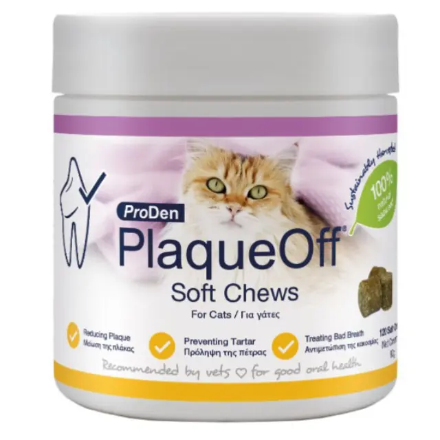 Plaque Off Soft Chews Γάτας 90gr
