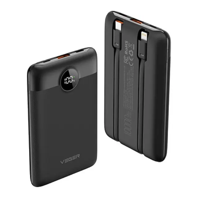 VEGER® C11 -W1170 10000mAh Mini Fast Charging Power Bank