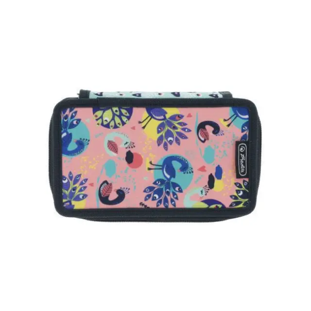 Herlitz Κασετίνα Τριπλή Fancy Peacock (50043392) 2
