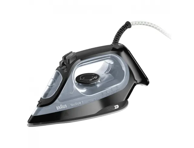 Σίδερο ατμού Braun TexStyle 3 SI3055BK με ισχύ 2400W και χωρητικότητα νερού 270ml - ΜαύροSI3055BK