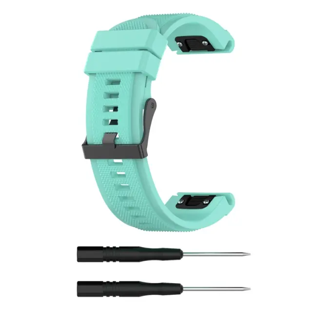 Λουράκι Σιλικόνης Smooth Silicone Band Για Garmin Fenix 3/5x/3hr/5x Plus/6x/6x Pro/7x/8/9 (51mm)- Πράσινο της Μέντας OEM