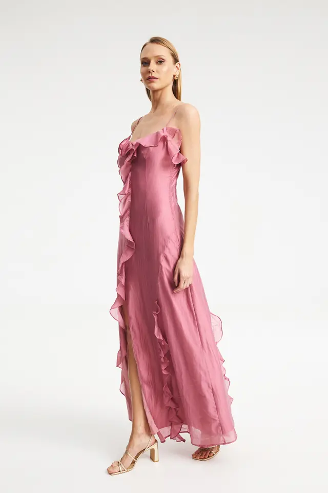 Maxi Φόρεμα με Βολάν CARETTA DRESS - XS 3