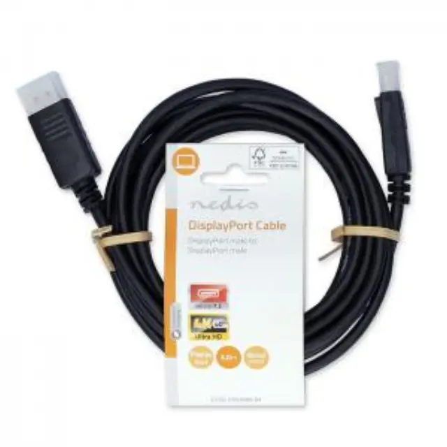 Καλώδιο DisplayPort αρσ. - DisplayPort αρσ., 3.00m, σε μαύρο χρώμα. 3