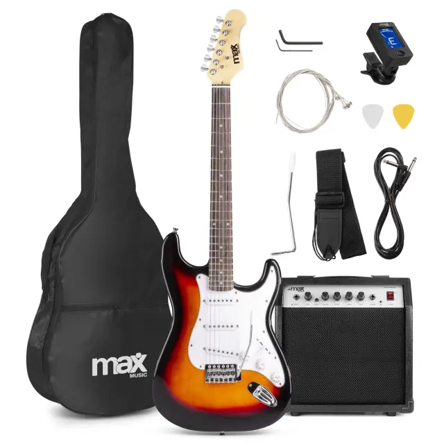 MAX GIGKIT PACK ΗΛΕΚΤΡΙΚΗΣ ΚΙΘΑΡΑΣ ΜΕ ΕΝΙΣΧΥΤΗ ΣΕ SUNBURST 173.226