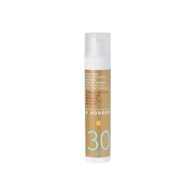 ΚΟΡΡΕΣ Antispot Tinted SPF 30 - Αντηλιακή Κρέμα Προσώπου Κόκκινο Σταφύλι Mε Χρώμα 50ml