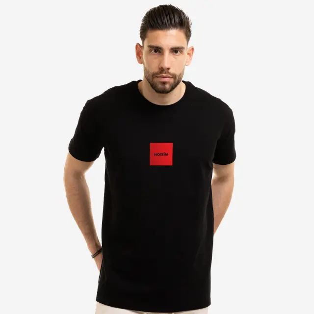 T-shirt Noshame® Μαύρο με τύπωμα Νοσειμ - 122512 - XXL 2