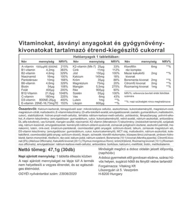 Vitaking Nicovit Multivitamin Complex 2