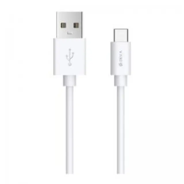 Καλώδιο Σύνδεσης USB 2.0 Devia EC066 USB A σε USB C 10.5W 2m Smart Λευκό N58972 2