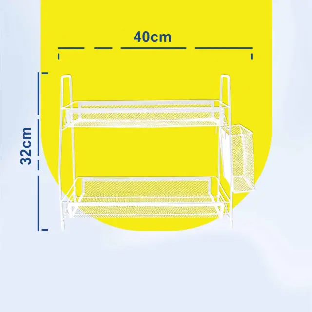 Επιτραπέζιος Οργανωτής Γραφείου 40x17x32cm σε 2 Xρώματα 3
