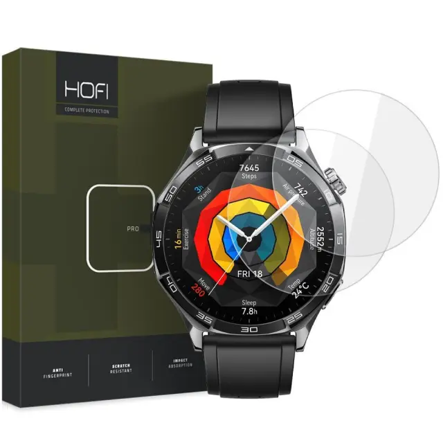 Προστατευτικό Οθόνης Hofi Protector Premium Pro+ 2 Pack Tempered Glass Huawei Watch GT5 46mm